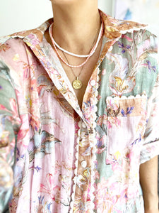 Olivia Stone Necklace - White